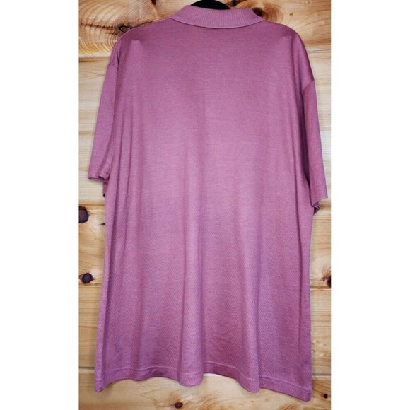 Jos A Bank Signature Men’s Large Silk Blend Dusty Rose Short Sleeve Polo Shirt - Picture 15 of 16